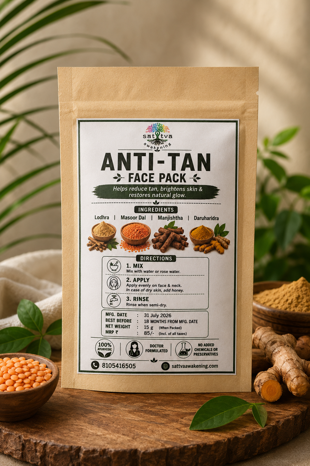 Anti-Tan Face Pack 1