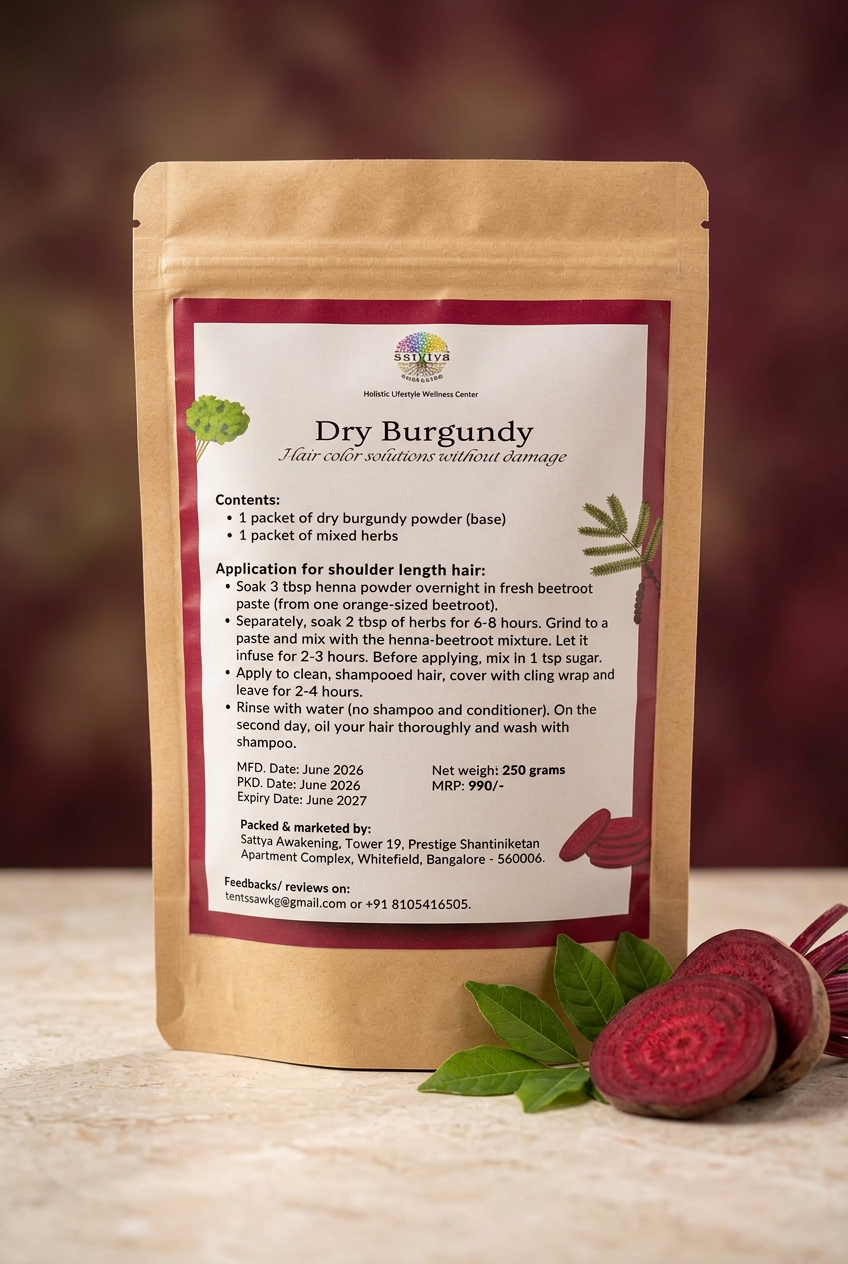 Dry Burgundy — Hair Colour Without Damage 1